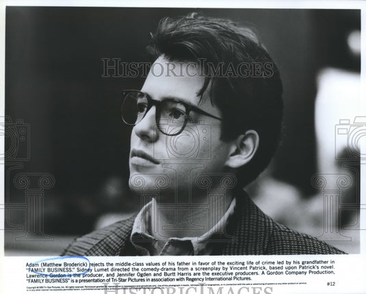 1989 Press Photo Matthew Broderick as Adam in 