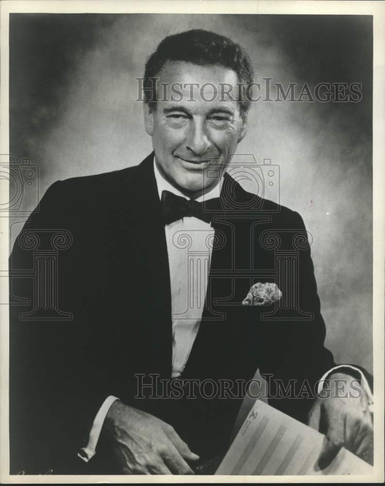 1970 Press Photo Victor Borge, Danish conductor, musician and comedian