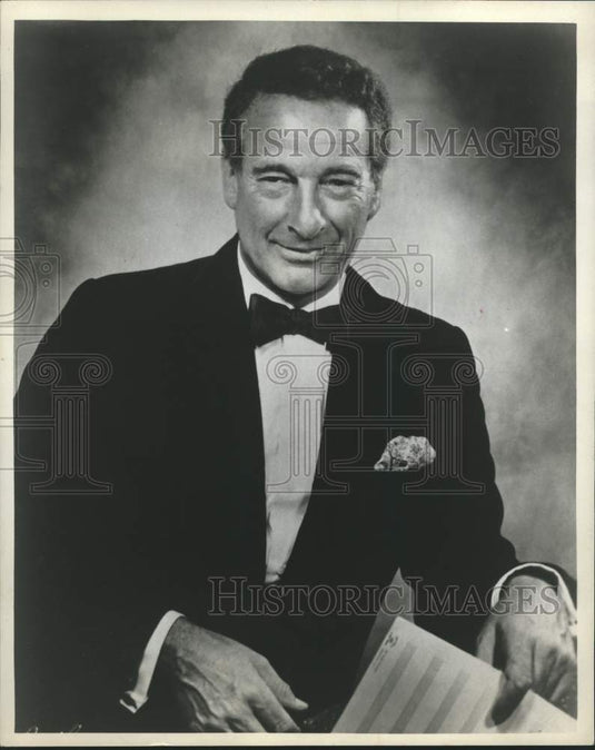 1970 Press Photo Victor Borge, Danish conductor, musician and comedian
