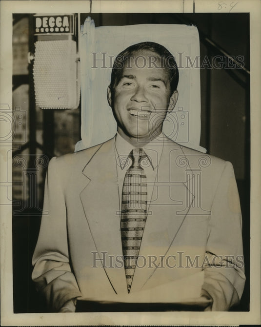 1950 Press Photo Don Cherry- Top Singer, Penthouse Party, telecast Fridays