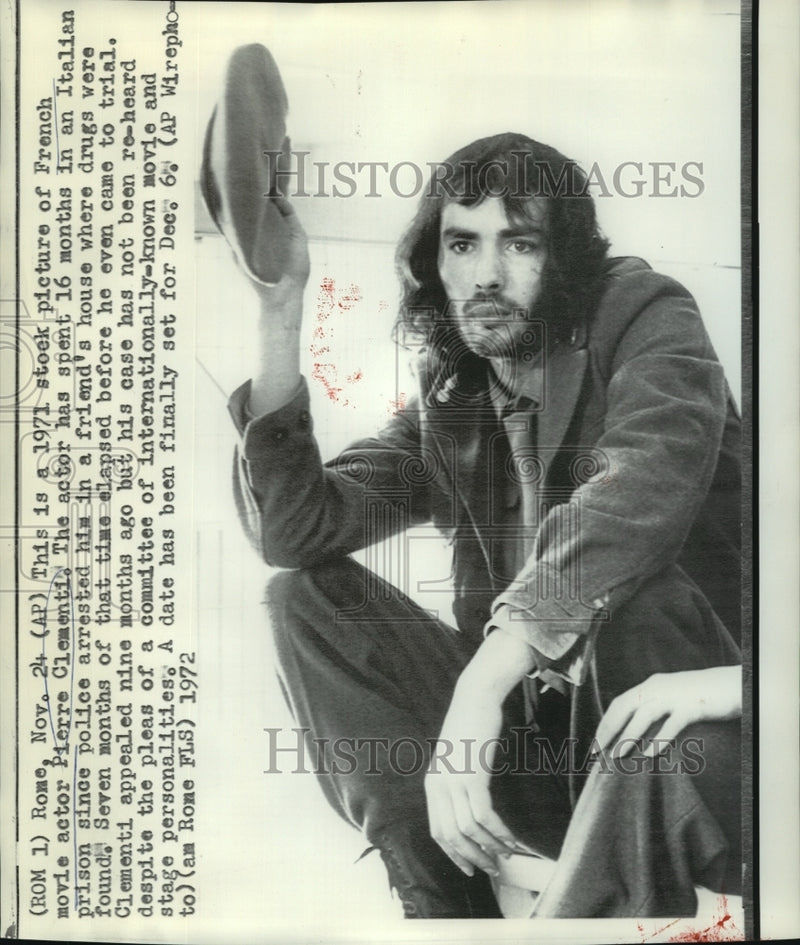 Load image into Gallery viewer, 1971 Press Photo French movie actor Pierre Clementi before he was arrested
