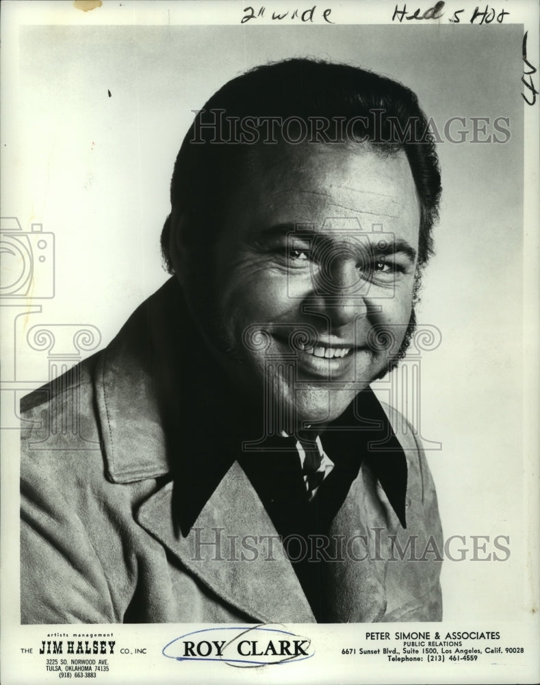1973 Press Photo Roy clark, musician - nop14307