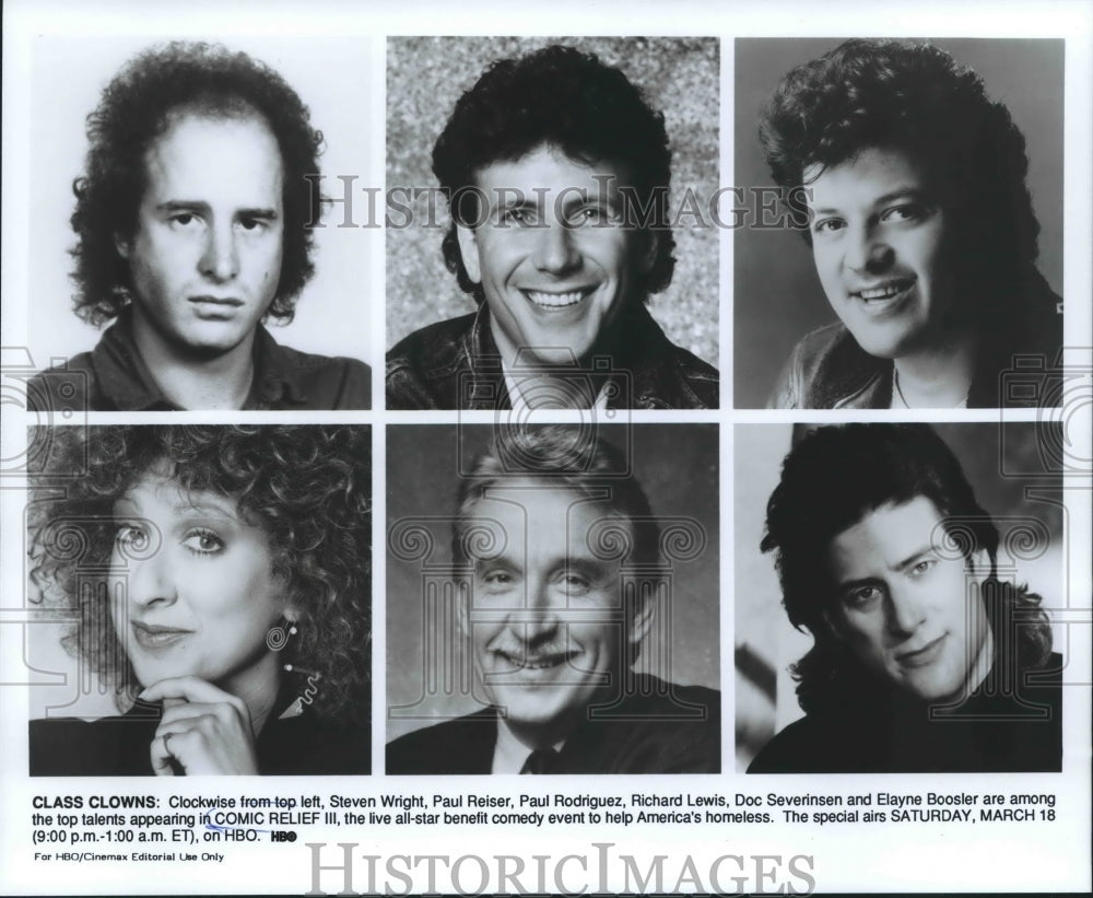 Press Photo Top talents in the all-star benefit &quot;Comic Relief III.&quot; - nop15331- Historic Images