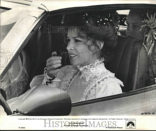 1977 Press Photo Candy Clark in a scene from Citizens Band. - nop15436