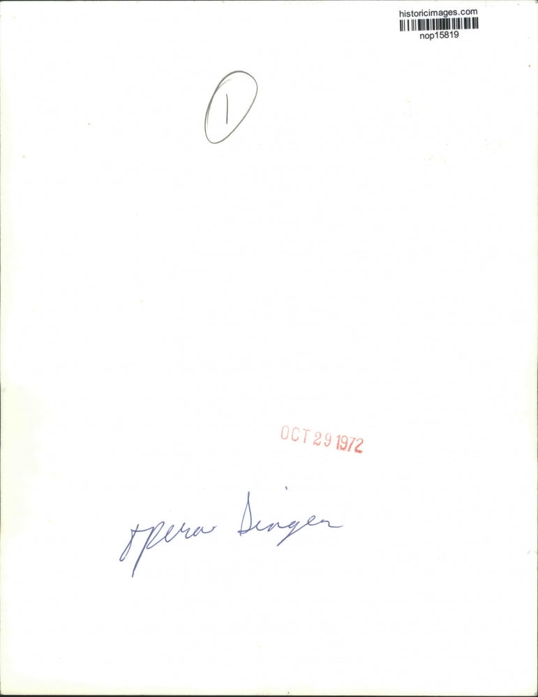 1972 Press Photo Dalia Cohen, opera singer, National Israeli Song Festival 1972