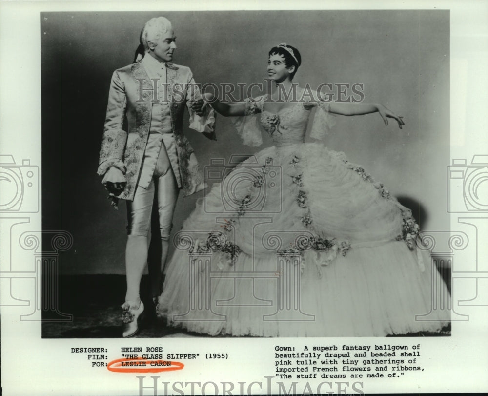 1955 Press Photo Leslie Caron stars in The Glass Slipper. - nop16161