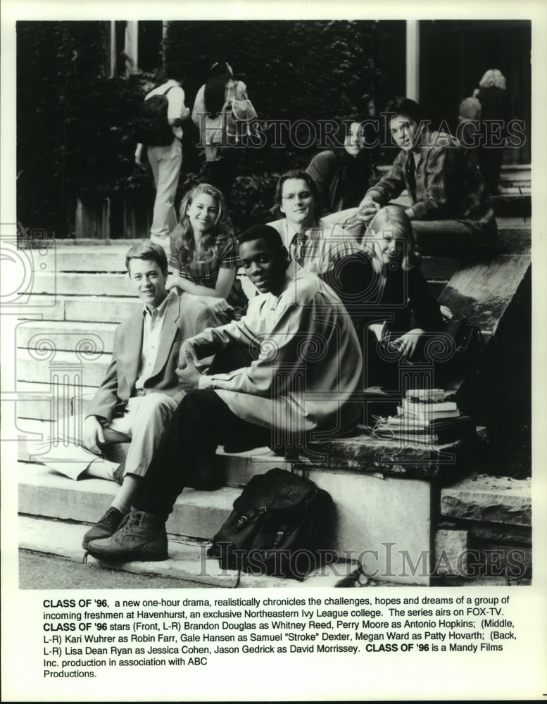 Press Photo Class of &#39;96, one-hour drama of incoming freshmen at Havenhurst.- Historic Images
