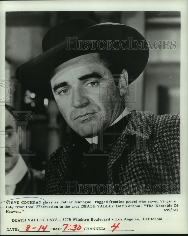 1965 Press Photo "The Westside Of Heaven" - Steve Cochran as Father Manogue
