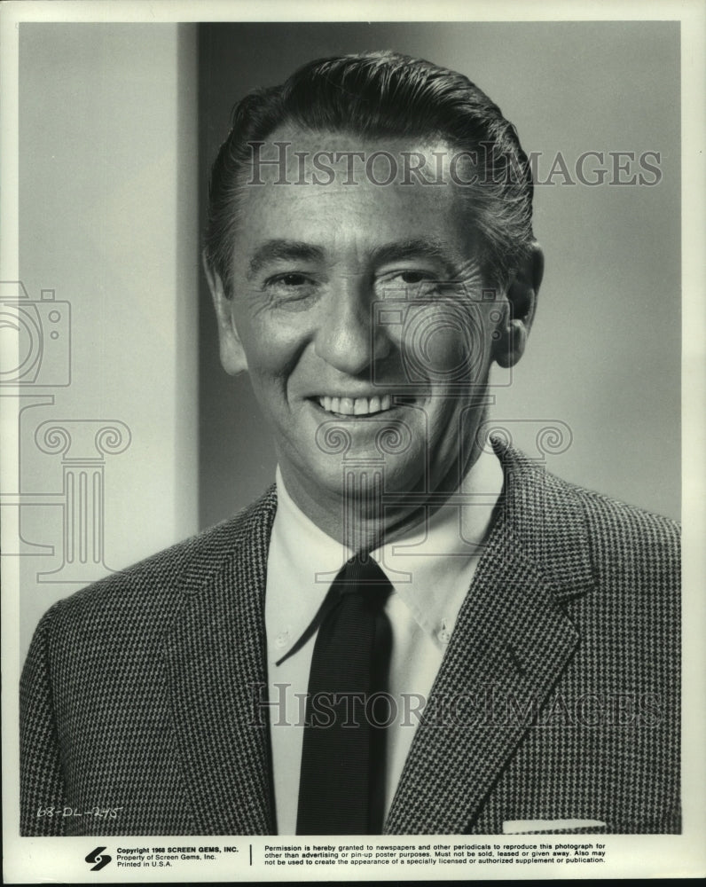 1968 Press Photo Macdonald Carey, "Days of Our Lives" - nop17236