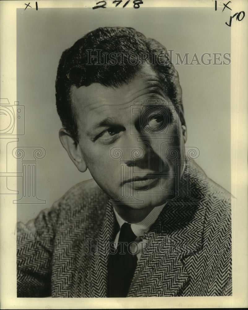 1962 Press Photo Joseph Cotten stars in Rx: Murder, in New Orleans, Louisiana.