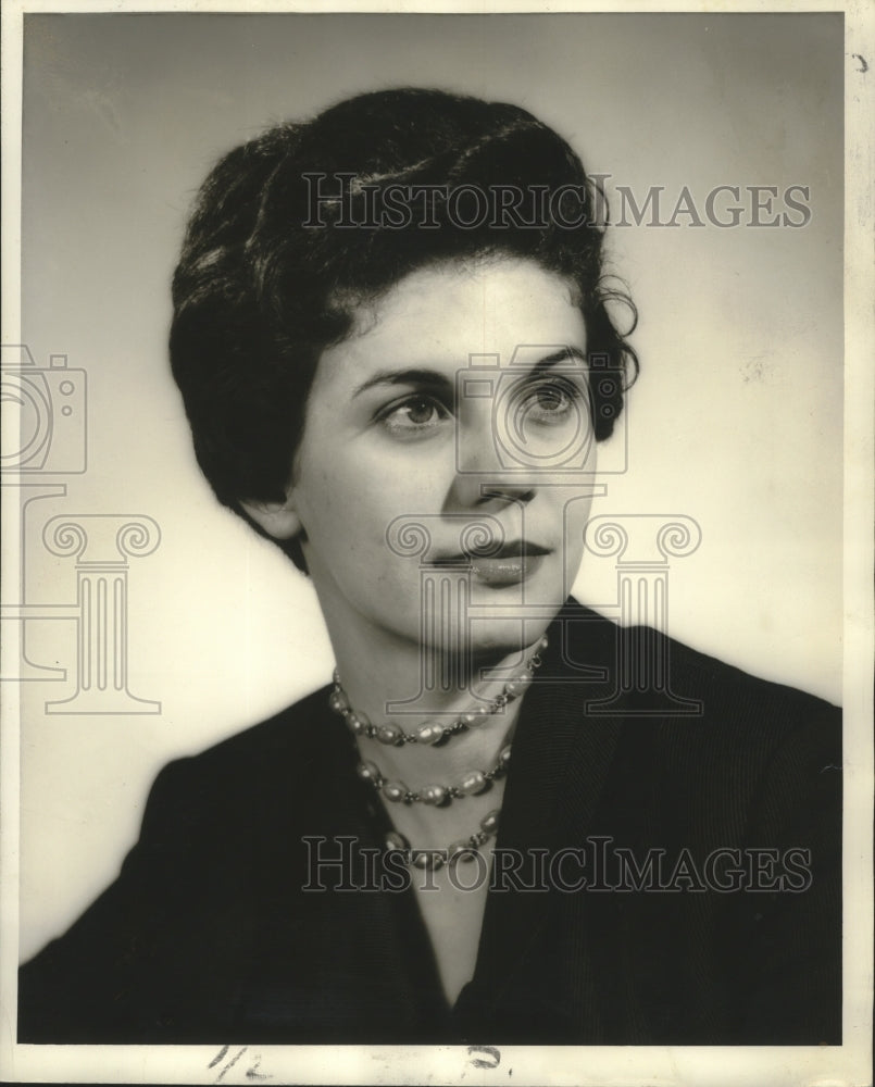 1955 Press Photo Katherine Copponek of Louisiana. - nop19538
