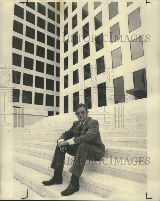 1976 Press Photo Dr. John William Corrington, New Orleans Soap Opera Writer