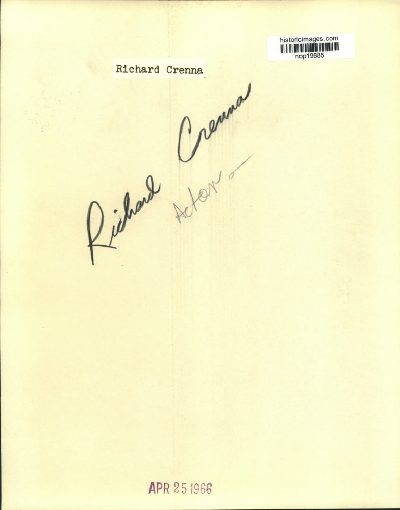 Load image into Gallery viewer, 1966 Press Photo Richard Crenna, actor. - nop19885
