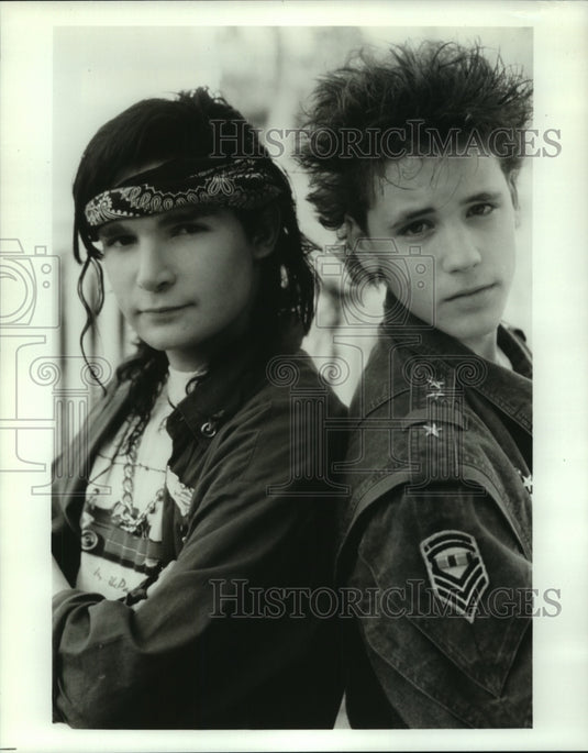 Press Photo Corey Feldman, Corey Haim in "Dream a Little Dream" - nop20954- Historic Images