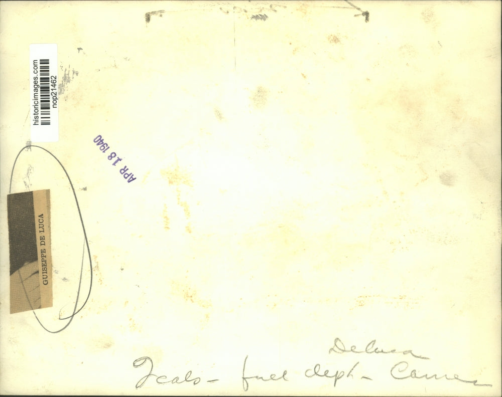 1940 Press Photo Guiseppe de Luca, entertainer - nop21462