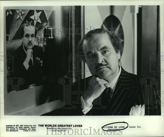 1977 Press Photo Dom De Luise, "The Worlds Greatest Lover" - nop21487