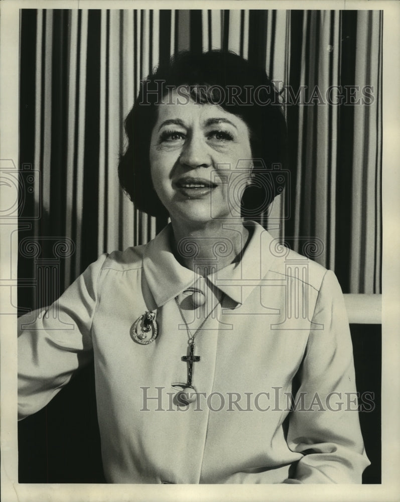 1967 Press Photo Jeane Dixon, self-proclaimed psychic and astrologer.