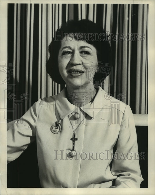 1967 Press Photo Jeane Dixon, self-proclaimed psychic and astrologer.