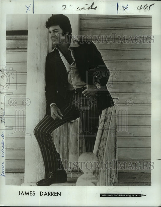 1977 Press Photo James Darren, actor, singer and nightclub performer.