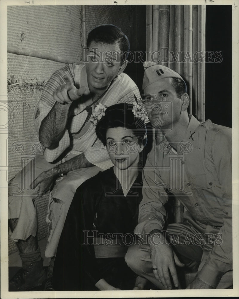 Load image into Gallery viewer, 1959 Press Photo Play Actors Adrian Benjamin Jr., Jeanne Fernandez, David Dean
