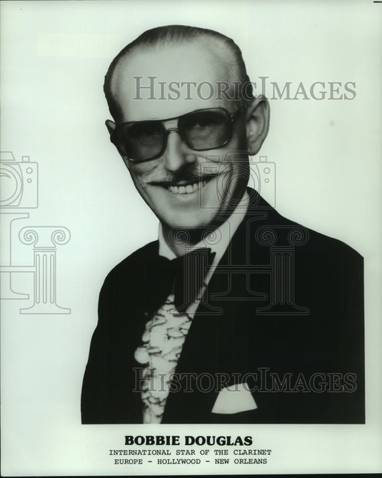 1976 Press Photo Bobbie Douglas, clarinet player. - nop22250