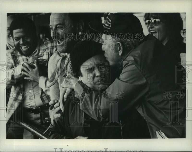 Load image into Gallery viewer, 1979 Press Photo Actors Danny De Vito, Jack Albertson in "Valentine" - nop24449
