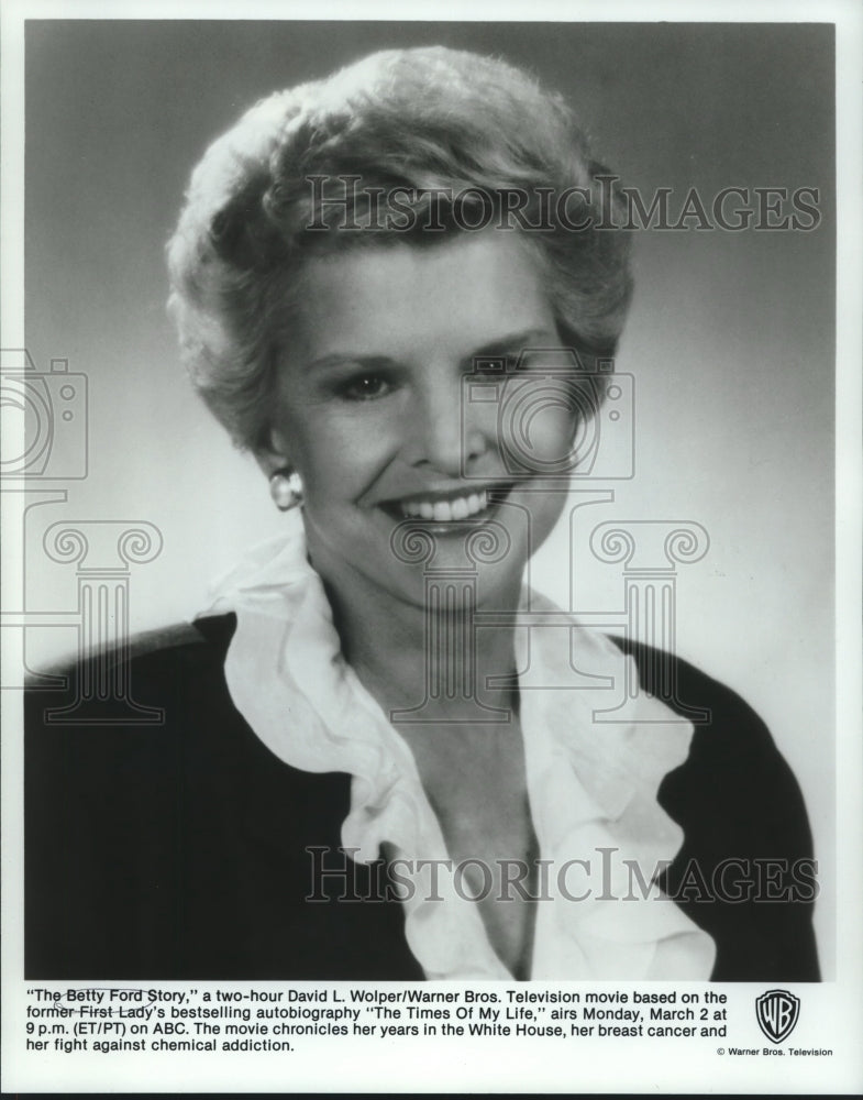 1987 Press Photo Former First Lady, Betty Ford, "The Betty Ford Story"