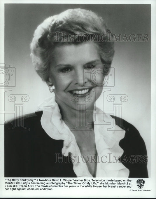 1987 Press Photo Former First Lady, Betty Ford, "The Betty Ford Story"