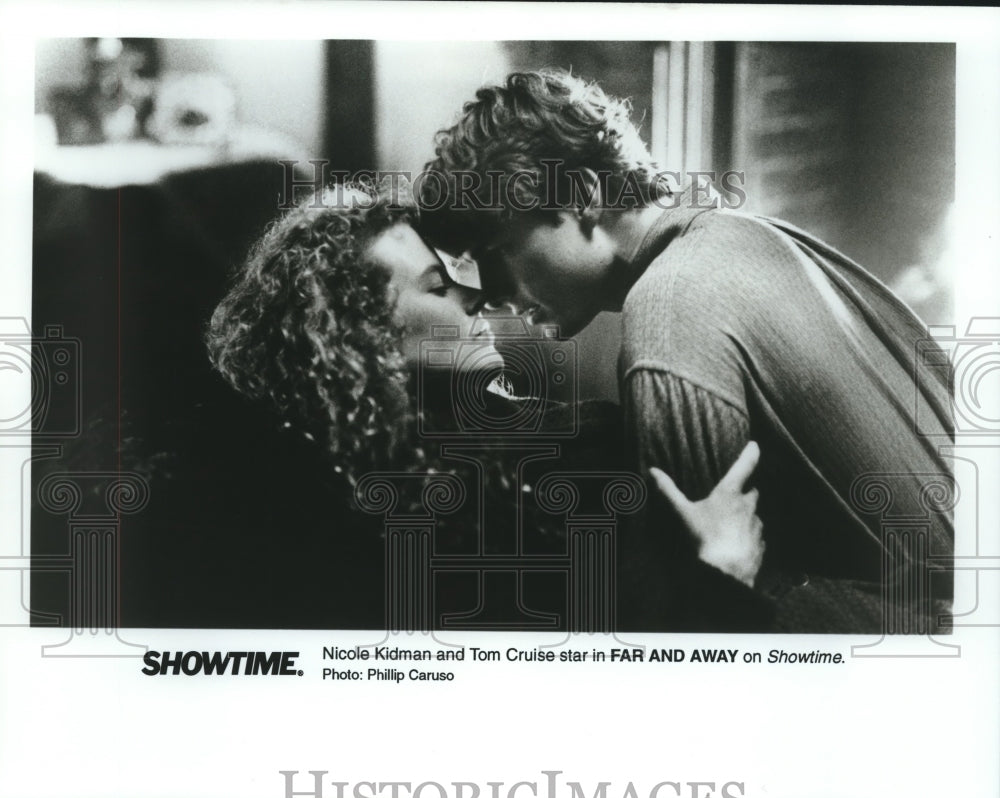 1993 Press Photo Nicole Kidman and Tom Cruise star in &quot;Far and Away&quot; - nop25538- Historic Images