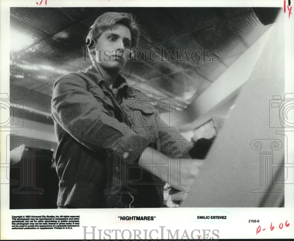 1983 Press Photo Emilio Estevez, &quot;Nightmares&quot; - nop25585- Historic Images