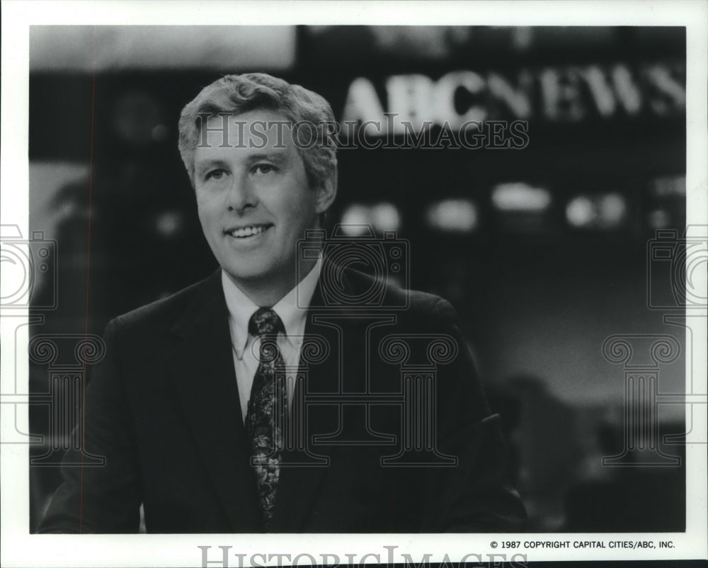 1987 Press Photo Jed Duvall, &quot;World News This Morning&quot; - nop25617- Historic Images