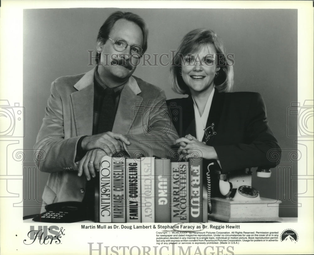 1990 Press Photo Martin Mull &amp; Stephanie Faracy &quot;His &amp; Hers&quot; - nop25655- Historic Images