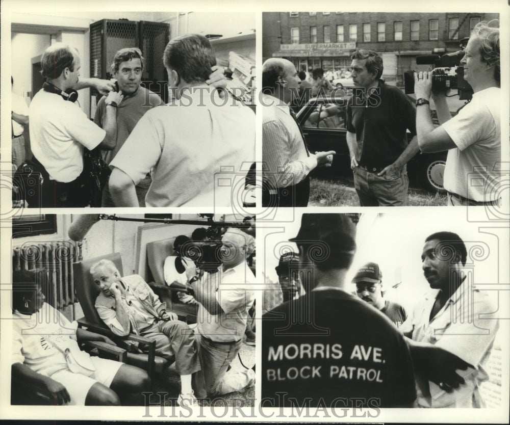 1989 Press Photo Dan Rather, "48 Hours: Return to Crack Street" - nop25697- Historic Images