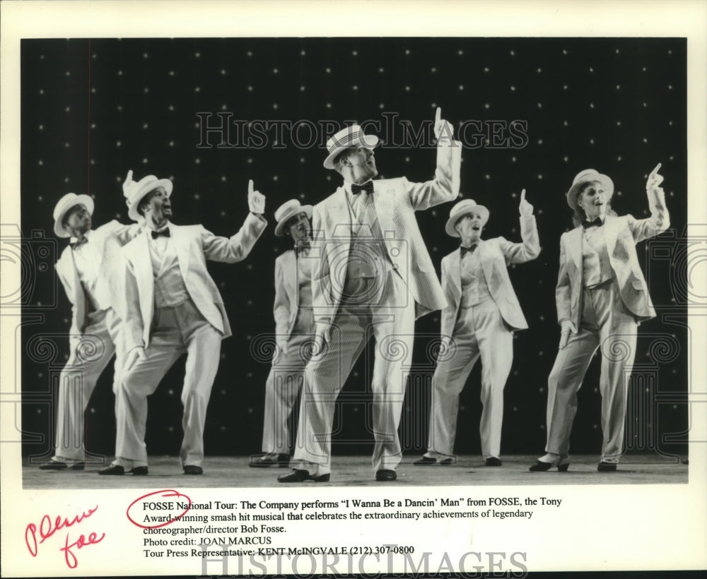 Press Photo Fosse National Tour Company, &quot;Fosse&quot; - nop25704- Historic Images