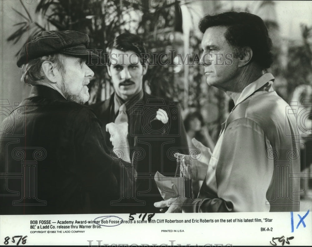 1983 Press Photo Bob Fosse directs a scene, &quot;Star 80&quot; - nop25711- Historic Images