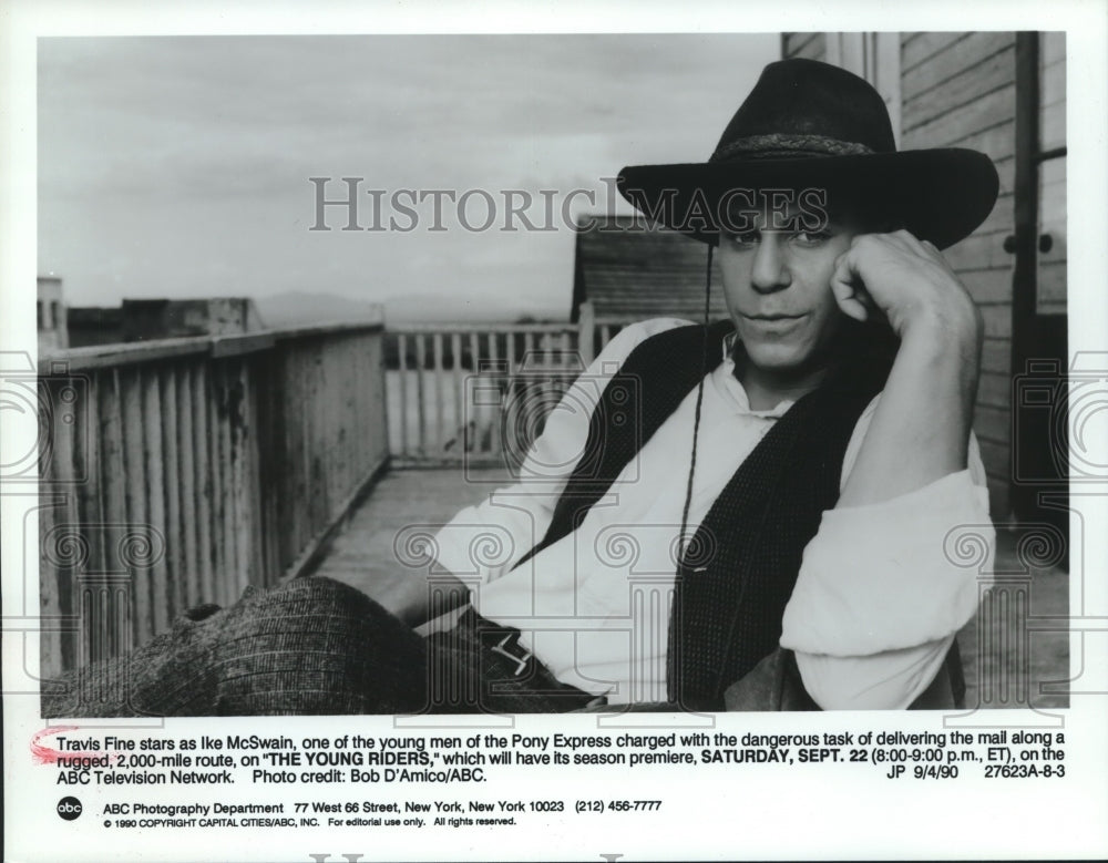 1990 Press Photo Travis Fine, &quot;Young Riders&quot; - nop25744- Historic Images