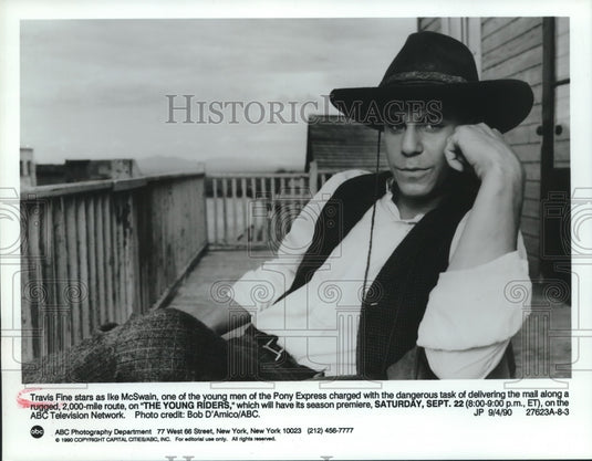 1990 Press Photo Travis Fine, "Young Riders" - nop25744- Historic Images