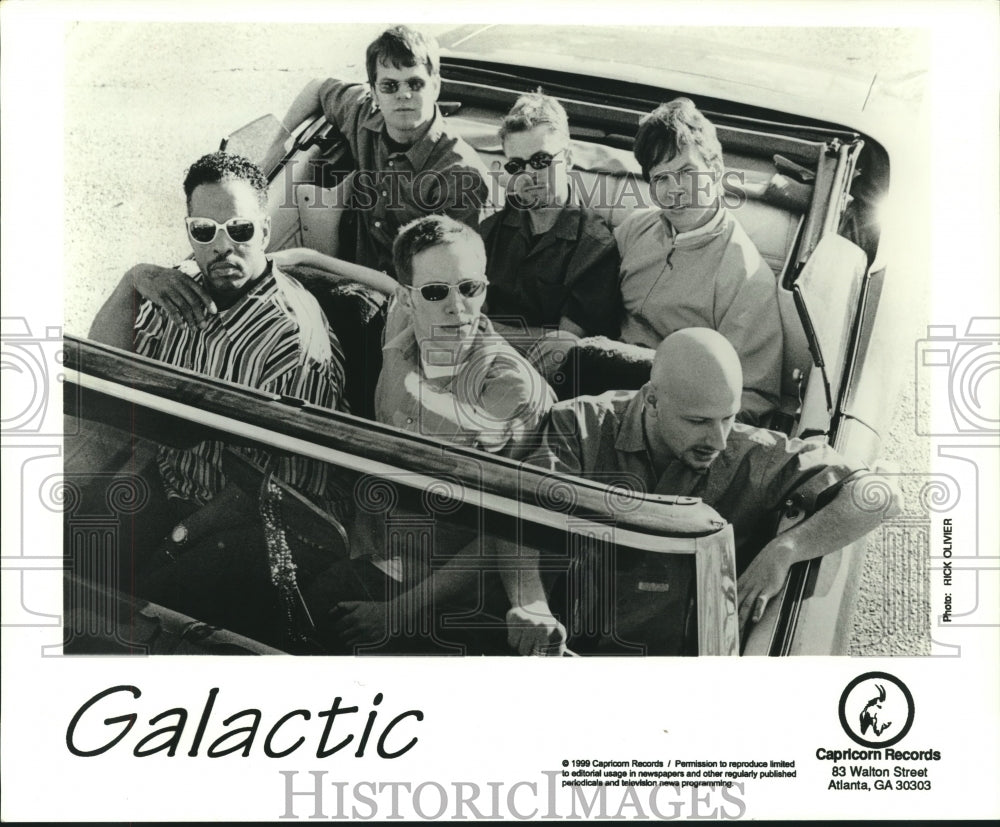 1999 Press Photo Galactic band members in a car - nop25782- Historic Images