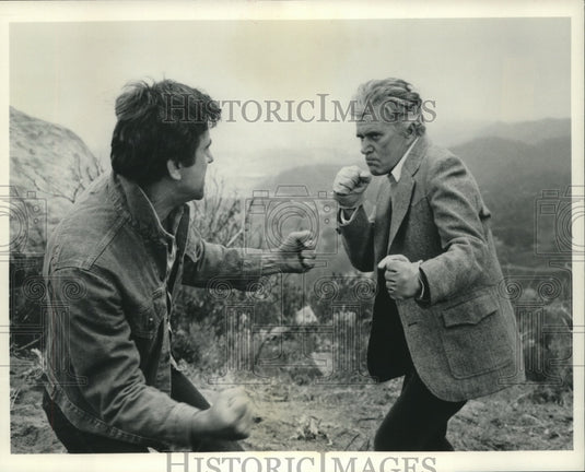 1982 Press Photo James Farentino and John Forsythe, 