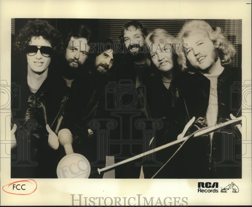 1980 Press Photo Members of the musical group FCC - nop25853- Historic Images