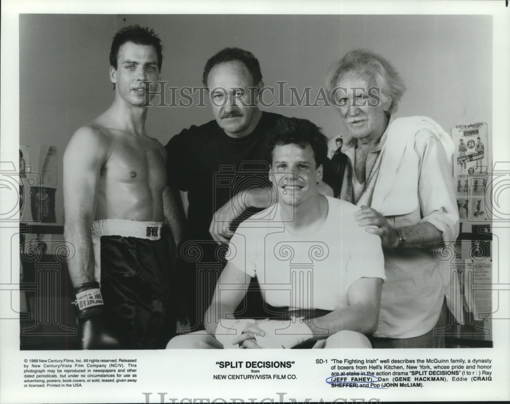 1998 Press Photo Cast of McGuinn Family in &quot;Split Decisions&quot; - nop26953- Historic Images