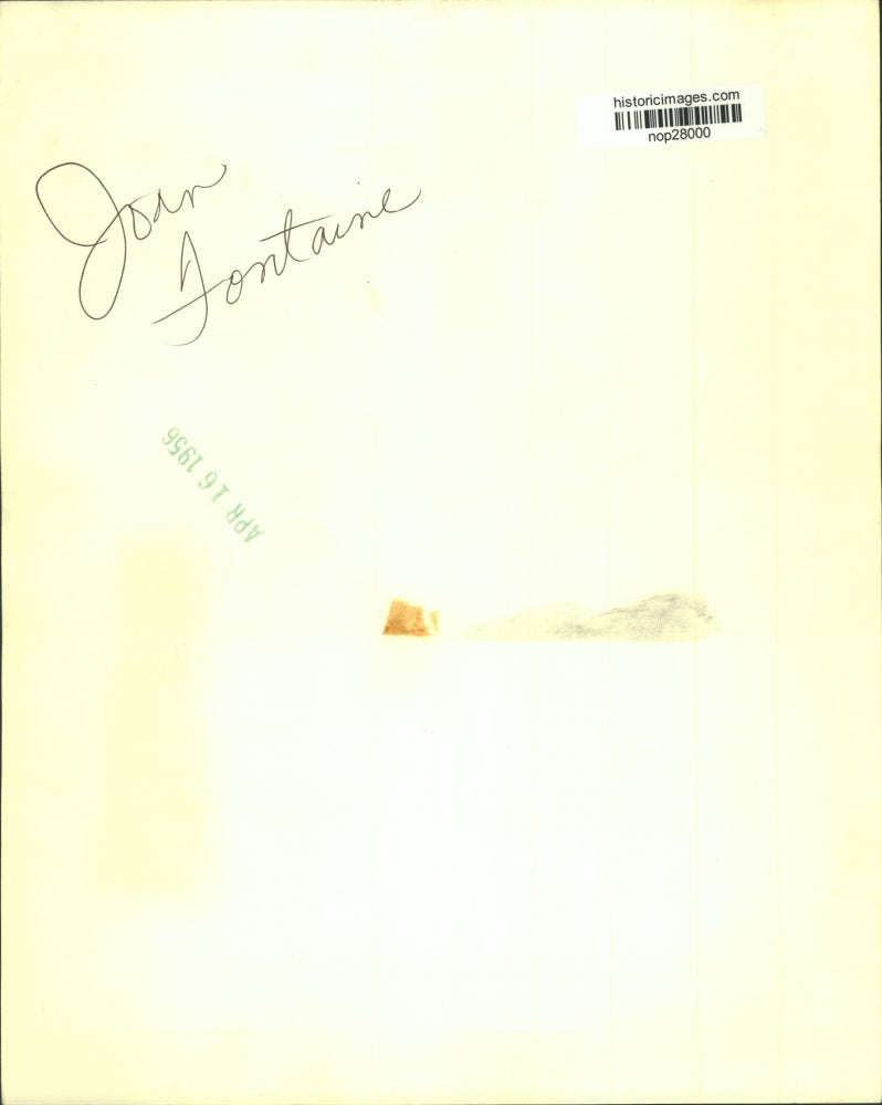 1956 Press Photo Actress Joan Fontaine - nop28000