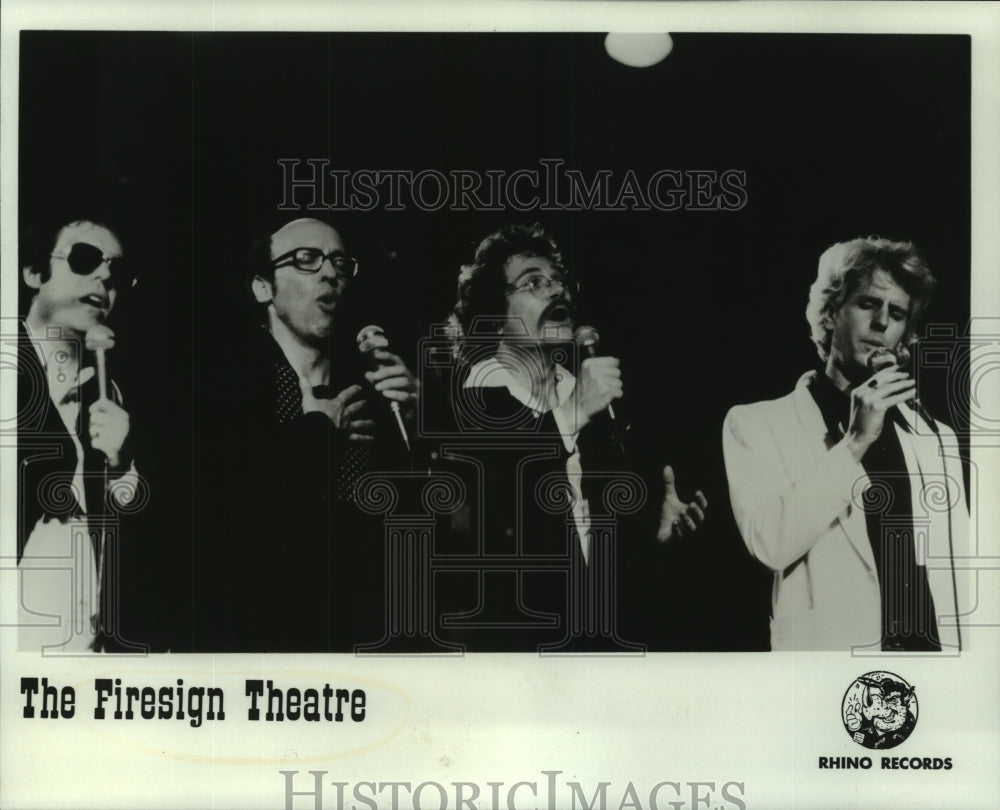 1980 Press Photo The Firesign Theatre performs on stage - nop28624