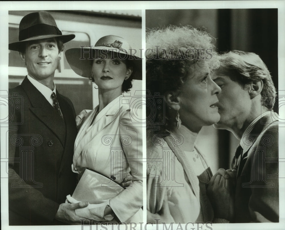 Press Photo Fiona Fullerton, Judy Parfitt &amp; Nigel Havers in &quot;The Charmer&quot;- Historic Images