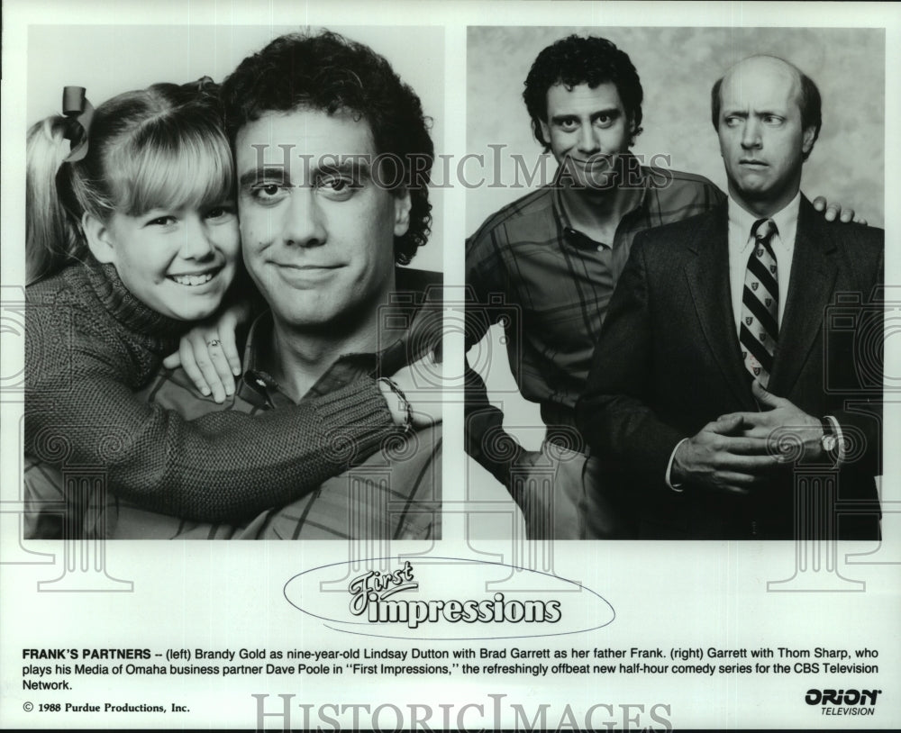 1998 Press Photo Cast Members of "First Impressions" - nop29906- Historic Images