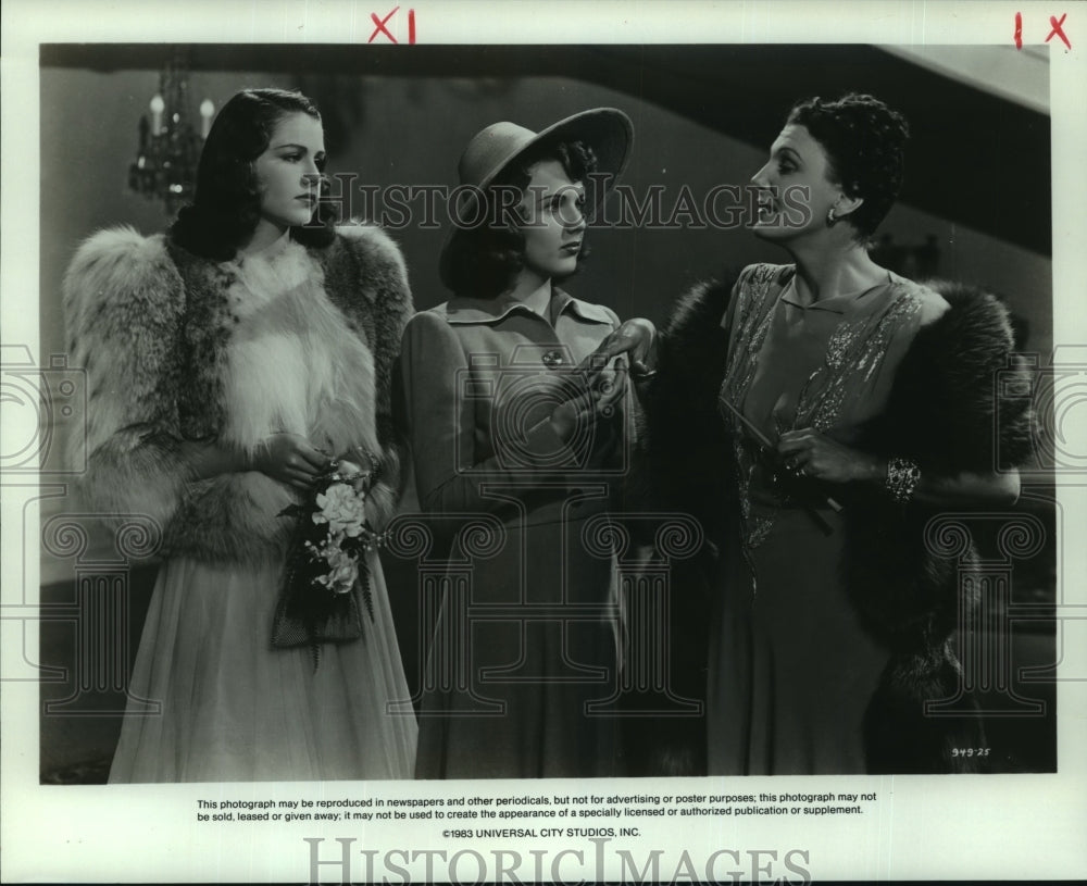 1983 Press Photo Actresses Deanna Durbin, Helen Parrish & Leatrice Joy- Historic Images