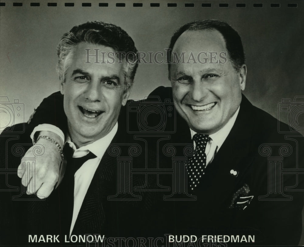 1995 Press Photo Mark Lonow and Budd Friedman - nop30206- Historic Images