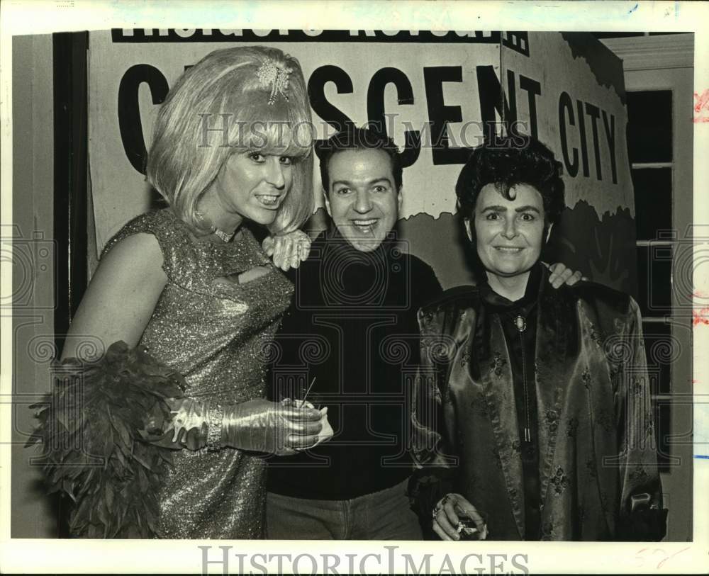 1989 Press Photo Hamilton Armstrong, Ricky Graham &amp; Kay Files in New Orleans.