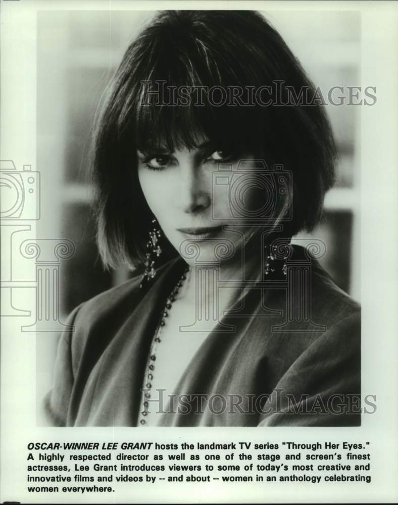 1994 Press Photo Oscar-winner Lee Grant hosts the TV series Through Her Eyes