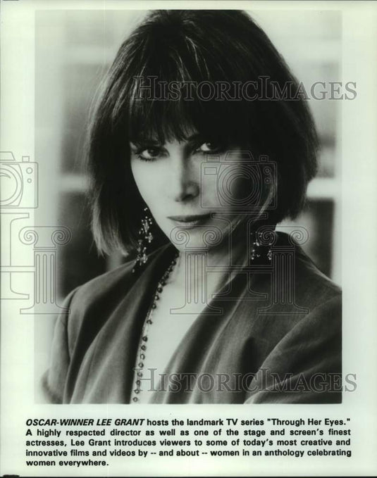 1994 Press Photo Oscar-winner Lee Grant hosts the TV series Through Her Eyes
